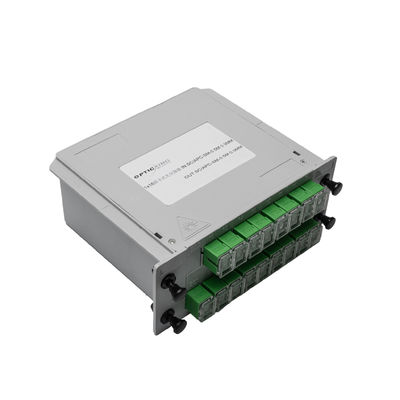 눈 섬유 1260-1650nm FTTH PLC 분배기 1x4 1x8 1x16 1x32 1x64